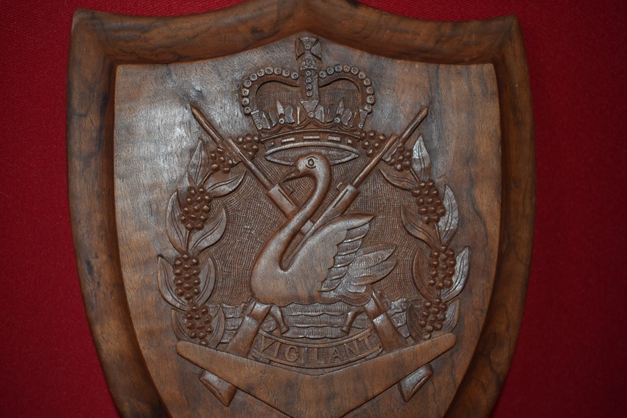 11 BATTALION ROYAL WESTERN AUSTRALIAN REGIMENT WOODEN PLAQUE-SOLD